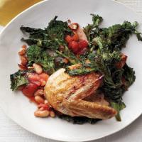 Chicken with Broccoli Rabe, Tomatoes, and Beans image