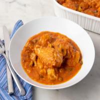 Braised Chicken Legs and Thighs with Tomatoes, Potatoes, Olives and Capers_image