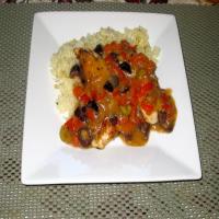 Citrus-Seared Chicken With Orange Olive Sauce image