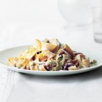 Creamy Pappardelle with Leeks and Bacon_image