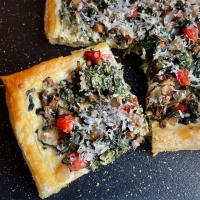 Puff Pastry Tart with Vegetables and Cheese_image