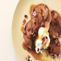 Chestnut Pancakes with Bacon and Crème Fraîche image