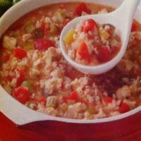 Tomato & Chicken Rice Soup image