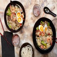 Sumo Stew (Chanko Nabe) with Shrimp, Meatballs, and Bok Choy_image