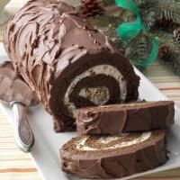 Chocolate Cake Roll with Praline Filling image