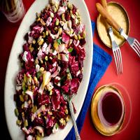 Beet and Radicchio Salad With Goat Cheese and Pistachios_image