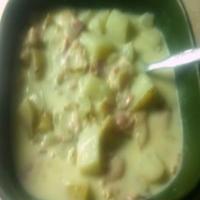 Potato Soup with Swiss Cheese_image