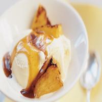 Caramelized Pineapple with Vanilla Ice Cream_image