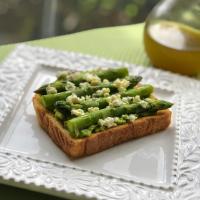 Asparagus and Blue Cheese Avocado Toast image