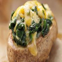Twice-Baked Potatoes with Spinach & Cheese_image