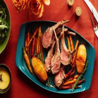 Rosemary Rack of Lamb with Roasted Potatoes and Carrots for Two image