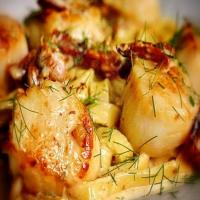 Pan-Seared Scallops With Herb Butter Sauce_image
