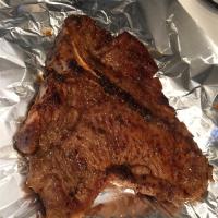 Pan-Seared T-Bone for Two with Rosemary Mustard Sauce image