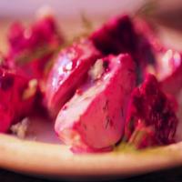 Beet and Potato Salad with Blue Cheese Dressing and Dill_image