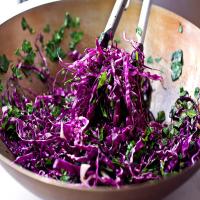 Spicy Stir-Fried Collard Greens With Red or Green Cabbage image