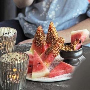 Watermelon with dukkah dip_image