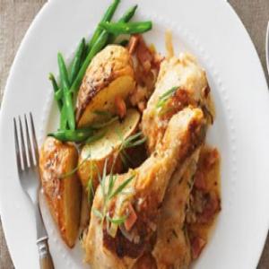 Chicken, leek and bacon casserole_image