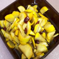 Warm Green and Yellow Squash Salad With Cranberry Vinaigrette_image