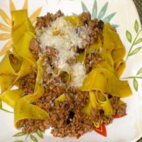 Veal and Olive Ragù With Pappardelle_image