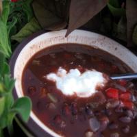 Costa Rican Black Bean Soup image