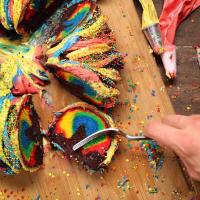 Chocolate Rainbow Surprise 'Box' Cake Recipe by Tasty_image