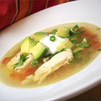 Avocado Soup with Chicken and Lime image