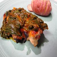 Chicken With Spinach, Garlic and Tomato Sauce image