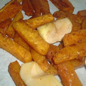 Spicy Butternut Squash Oven Fries With Apples_image
