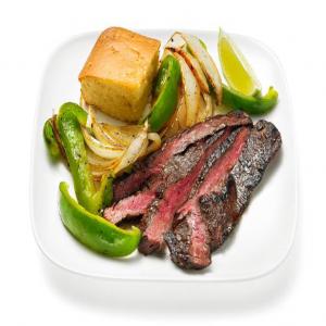 Coffee-Rubbed Steak With Peppers and Onions_image