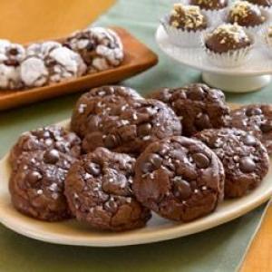 Chocolate Truffle Cookies with Sea Salt_image
