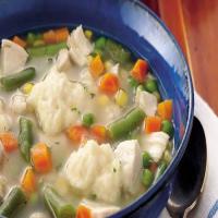 Chicken-Vegetable Soup with Dumplings image