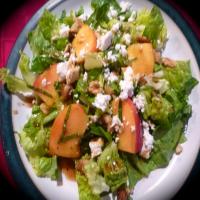 Lettuce, Peaches and Basil image