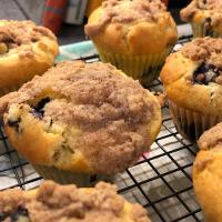 Streusel Topped Blueberry Muffins image