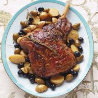 Braised Leg of Lamb with Potatoes and Olives image