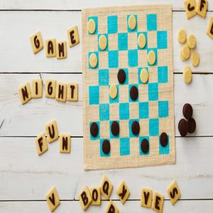 Word Game and Checkers Cookies_image