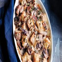 Mushroom and Celery-Root Bread Pudding_image