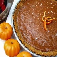 Pumpkin-Grand Marnier Tart With Gingersnap Crust image