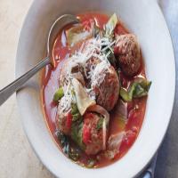 Italian Wedding Soup with Turkey Meatballs image