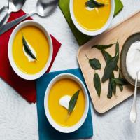 Carrot Soup with Crispy Sage_image