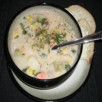 Hearty Salmon Chowder - American_image