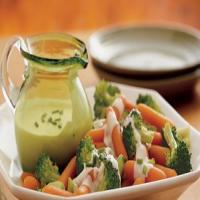 Broccoli and Carrots with Creamy Parmesan Sauce image
