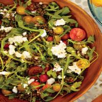 Arugula and Lentil Salad with Goat Cheese image