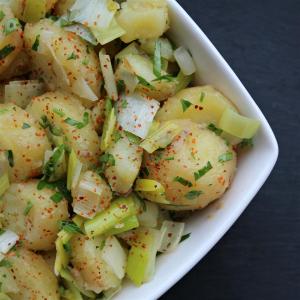 Buttery New Potatoes with Leeks and Parsley_image