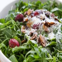 Arugula Salad with Blistered Grapes and Sparkling Wine Vinaigrette image