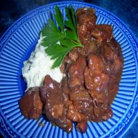 Crock Pot Beef With Mushroom and Red Wine Gravy image