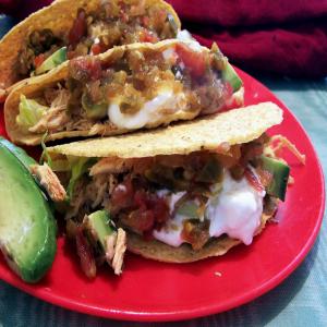 Melted Cheese & Chicken Tacos_image