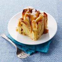 Slow-Cooker Apple Bread Pudding with Warm Butterscotch Sauce_image
