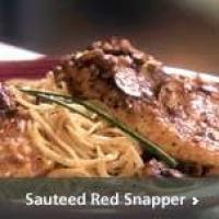 Sauteed Red Snapper w/White Wine Sauce, Rice and Asparagus Recipe - (3.8/5) image