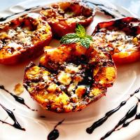Broiled Nectarines with Blue Cheese and Balsamic Reduction_image
