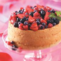 Angel Food Cake with Berry Sauce image